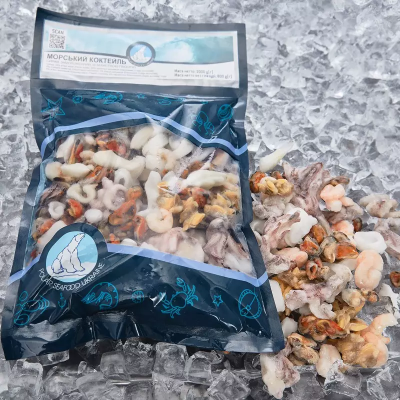 Коктейль морской, 6 компонентов, 1кг Коктейль морской, 6 компонентов, 1кг