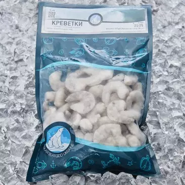 Креветка  Ваннамей, очищенная, 21/25 шт/фт, 1кг