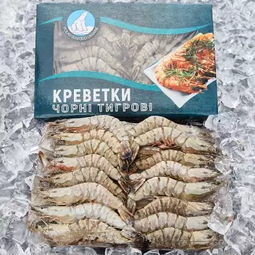 Креветка Черная Тигровая, Целая, 21/30 шт/кг, 1кг