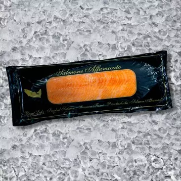 Лосось копчёный, нарезанный слайсами 1 кг. Лосось копчёный, нарезанный слайсами 1 кг.